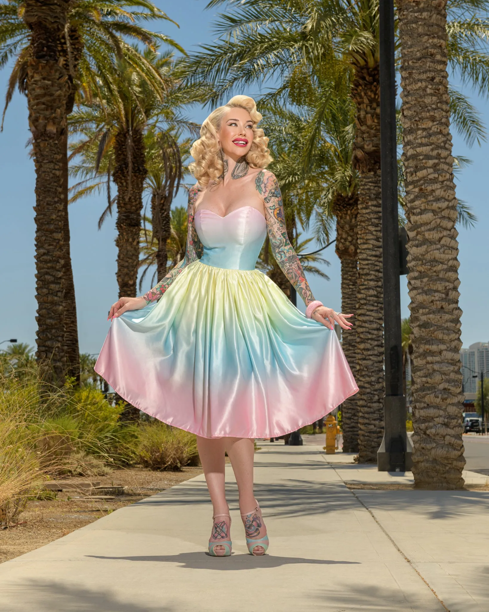 The Love Shake Swing Dress Sabina Kelley x Rockin Bettie