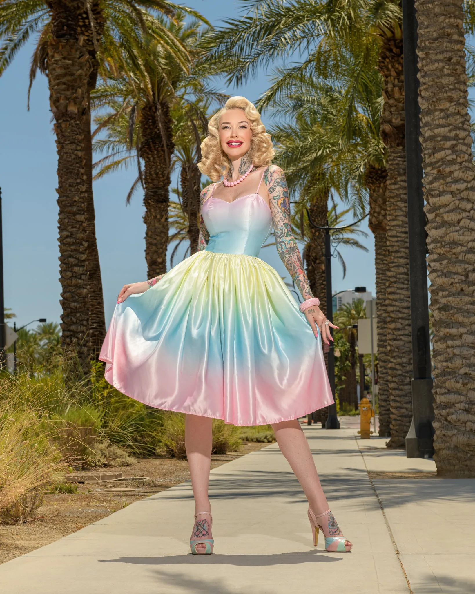 The Love Shake Swing Dress Sabina Kelley x Rockin Bettie