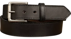 The Rockefeller: Black Stitched Oil Tanned 1.50"