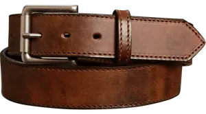 The Rockefeller: Brown Stitched Oil Tanned 1.50"