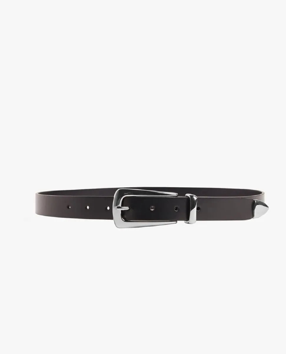The Statement Belt Black Nickel