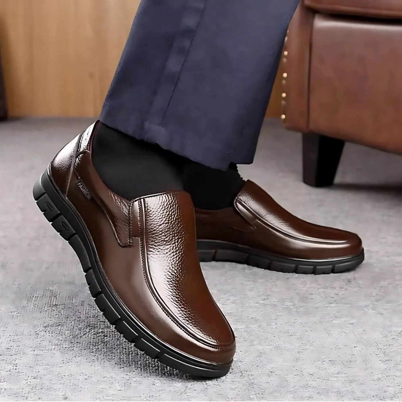 THE VELMORE LEATHER SHOES