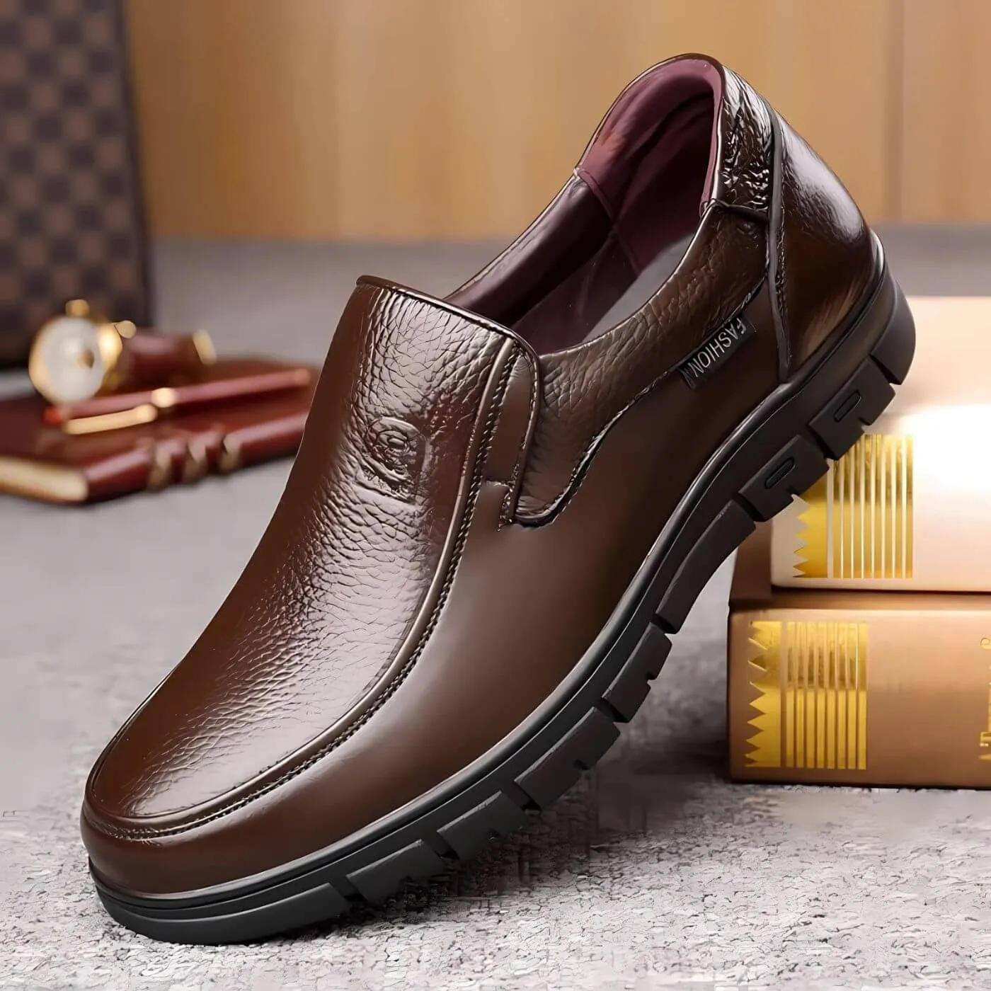 THE VELMORE LEATHER SHOES