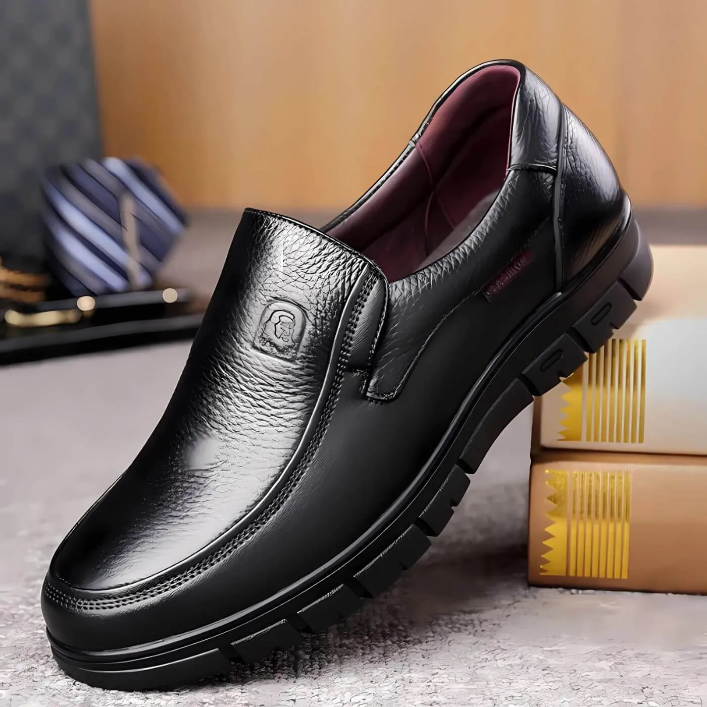 THE VELMORE LEATHER SHOES