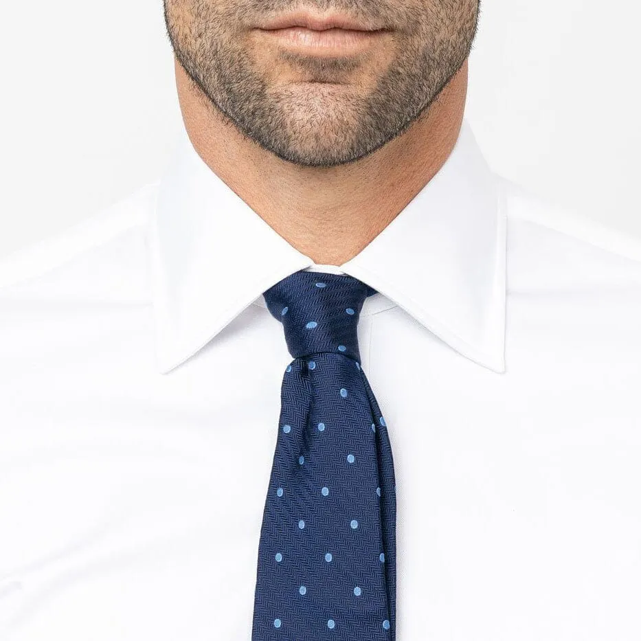 The White Fine Twill French Cuff Dress Shirt