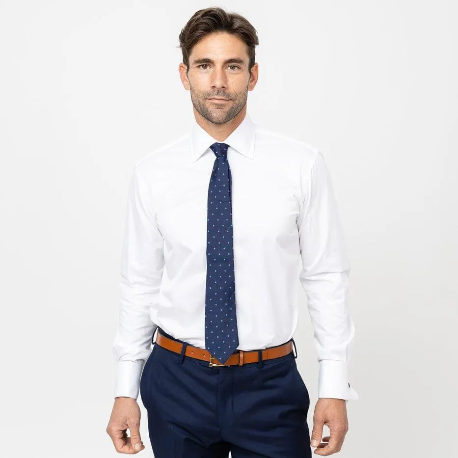 The White Fine Twill French Cuff Dress Shirt