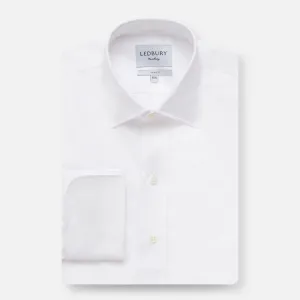 The White Fine Twill French Cuff Dress Shirt