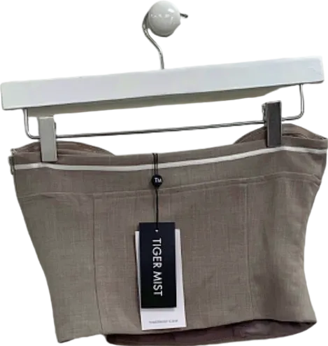 Tiger Mist Light Grey Lenina Top XS