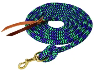 TK16-402--PpBlkTq Lead - Cowboy w removable snap