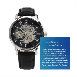 To My Man My Soulmate Watch Gift- I Will Love You Until The End Of Time