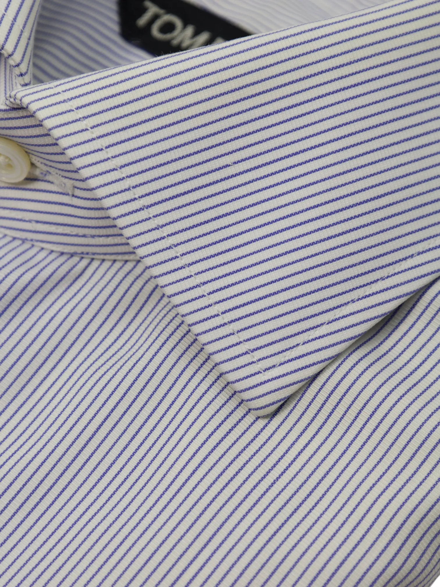 Tom Ford Light Blue Pinstripe French Cuff Shirt