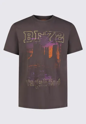 Tomer Men's Graphic T-shirt in Charcoal Grey - BM24324