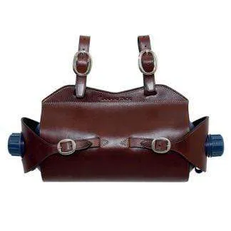 Toowoomba Saddlery Tanami Leather Double Water Bottle Carrier