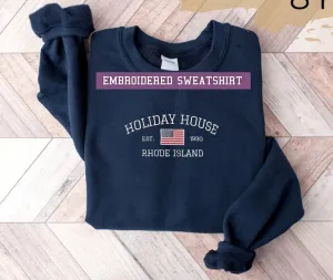 TS Embroidered Holiday House Last Great American Dynasty Sweatshirt