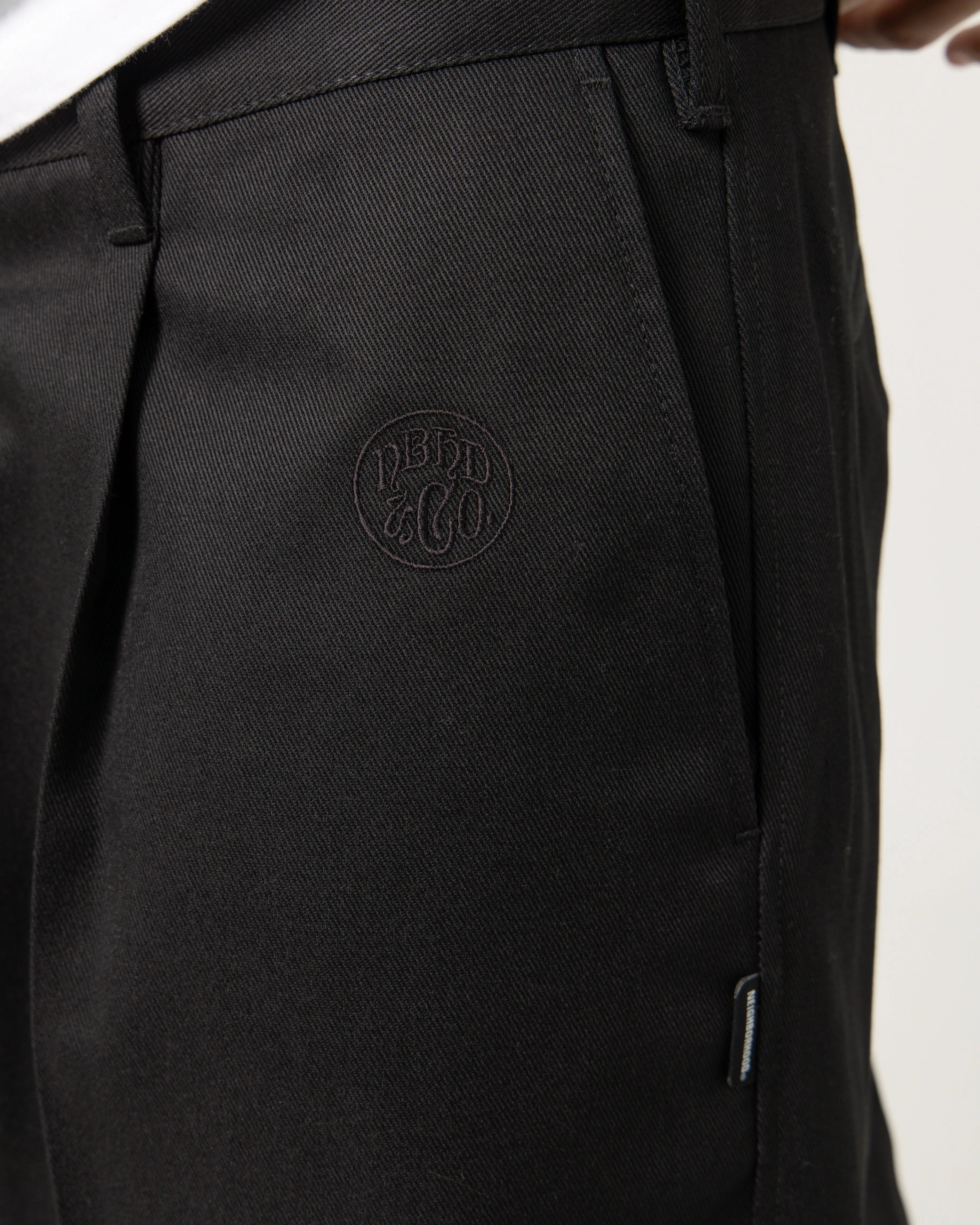 Tuck Work Pants | Black