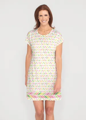 Tutti Fruitti (8036) ~ French Terry Short Sleeve Crew Dress