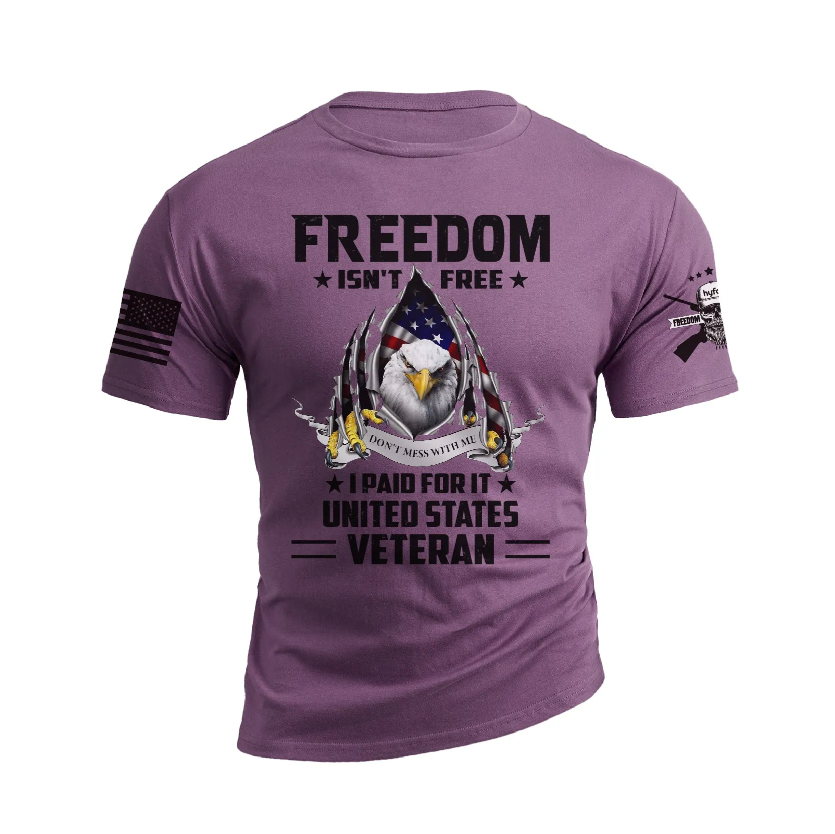 USA FLAG EAGLE FREEDOM GRAPHIC TEE
