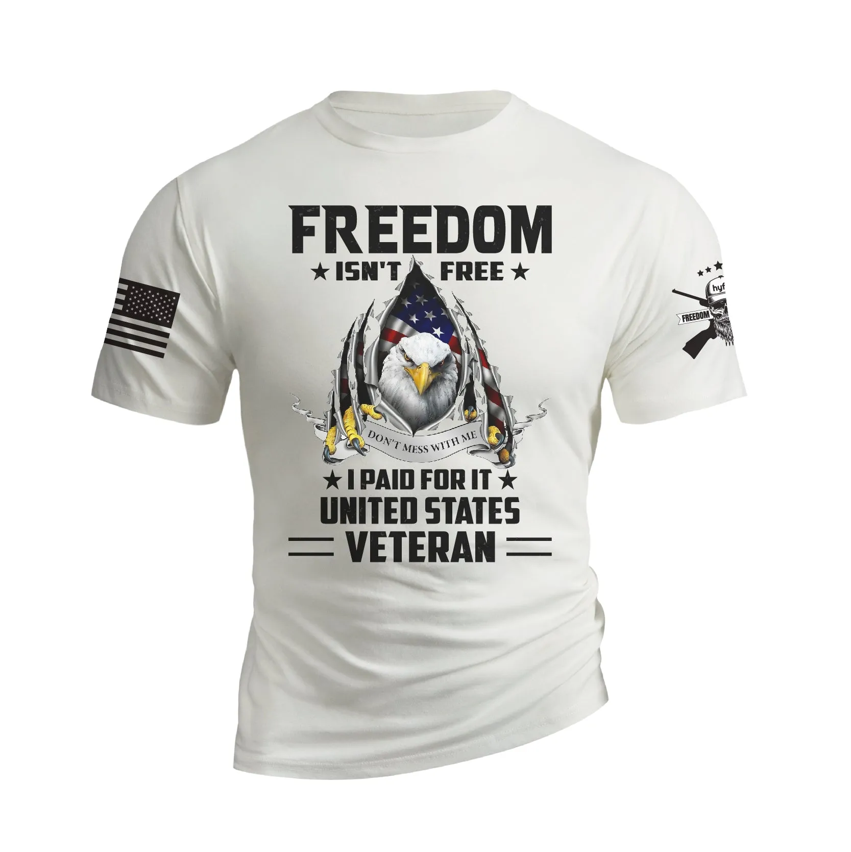 USA FLAG EAGLE FREEDOM GRAPHIC TEE