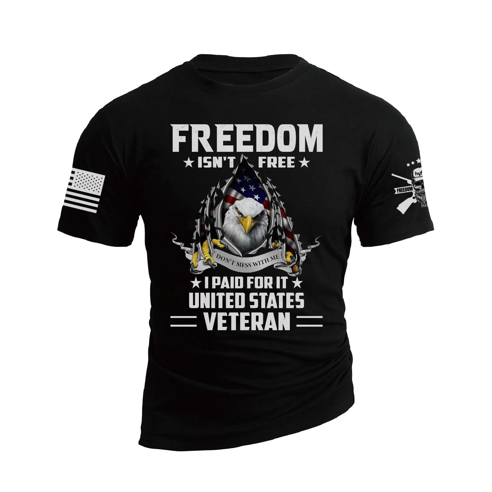 USA FLAG EAGLE FREEDOM GRAPHIC TEE