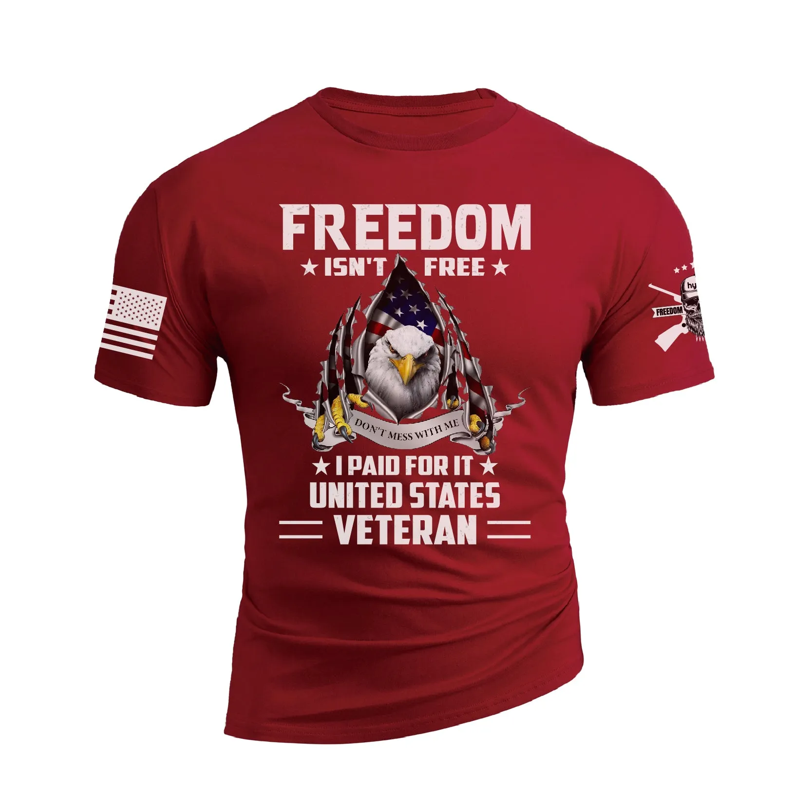 USA FLAG EAGLE FREEDOM GRAPHIC TEE