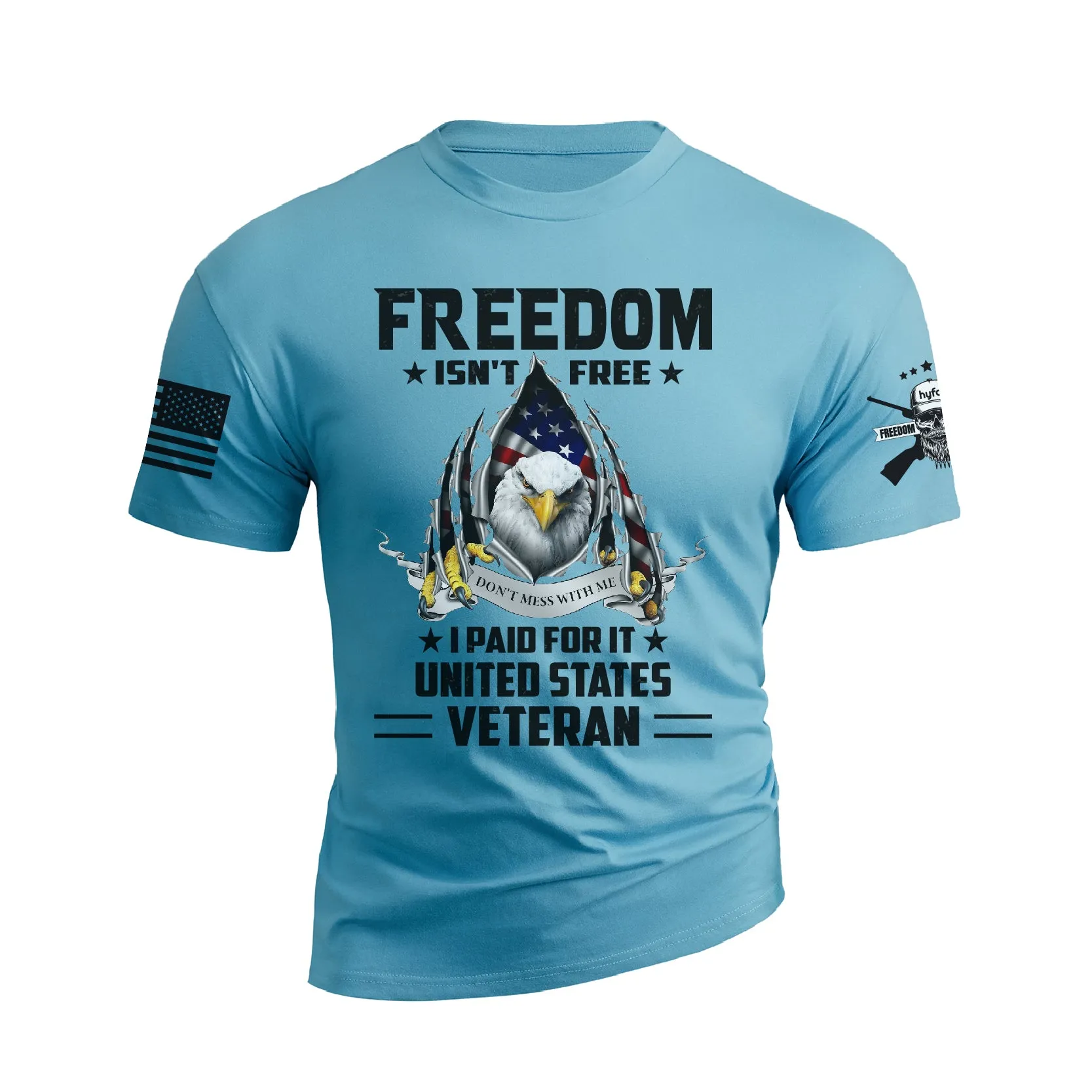 USA FLAG EAGLE FREEDOM GRAPHIC TEE