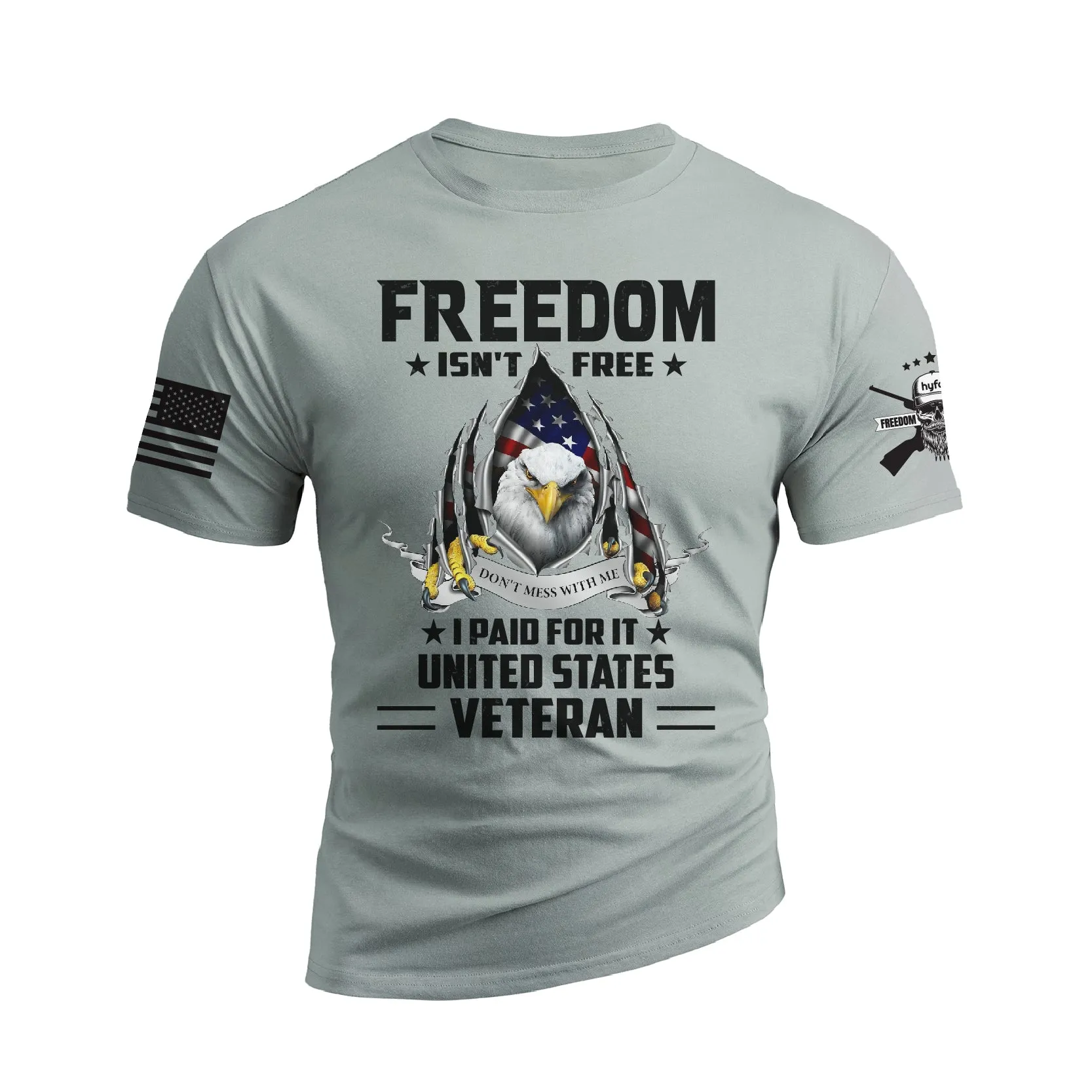 USA FLAG EAGLE FREEDOM GRAPHIC TEE
