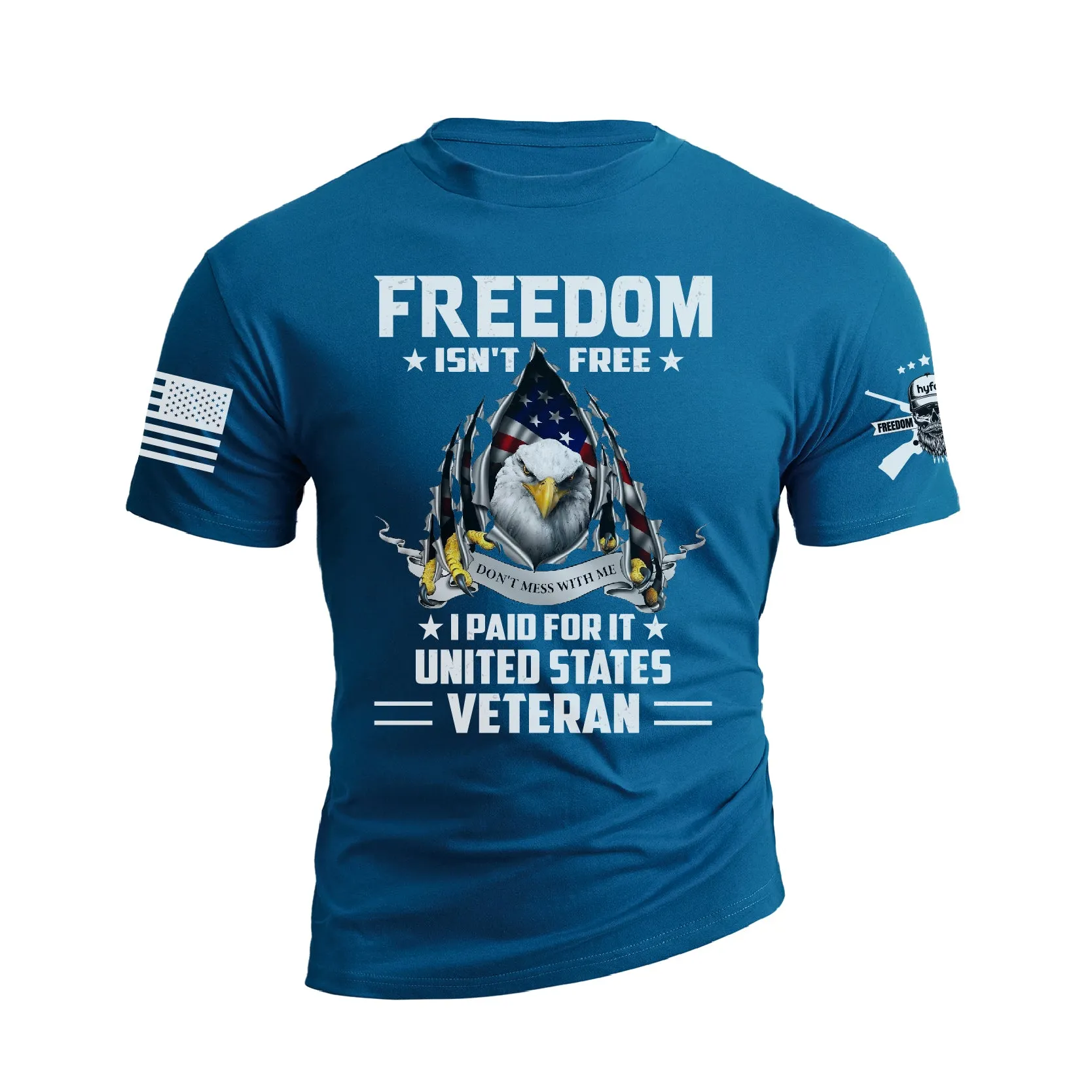 USA FLAG EAGLE FREEDOM GRAPHIC TEE