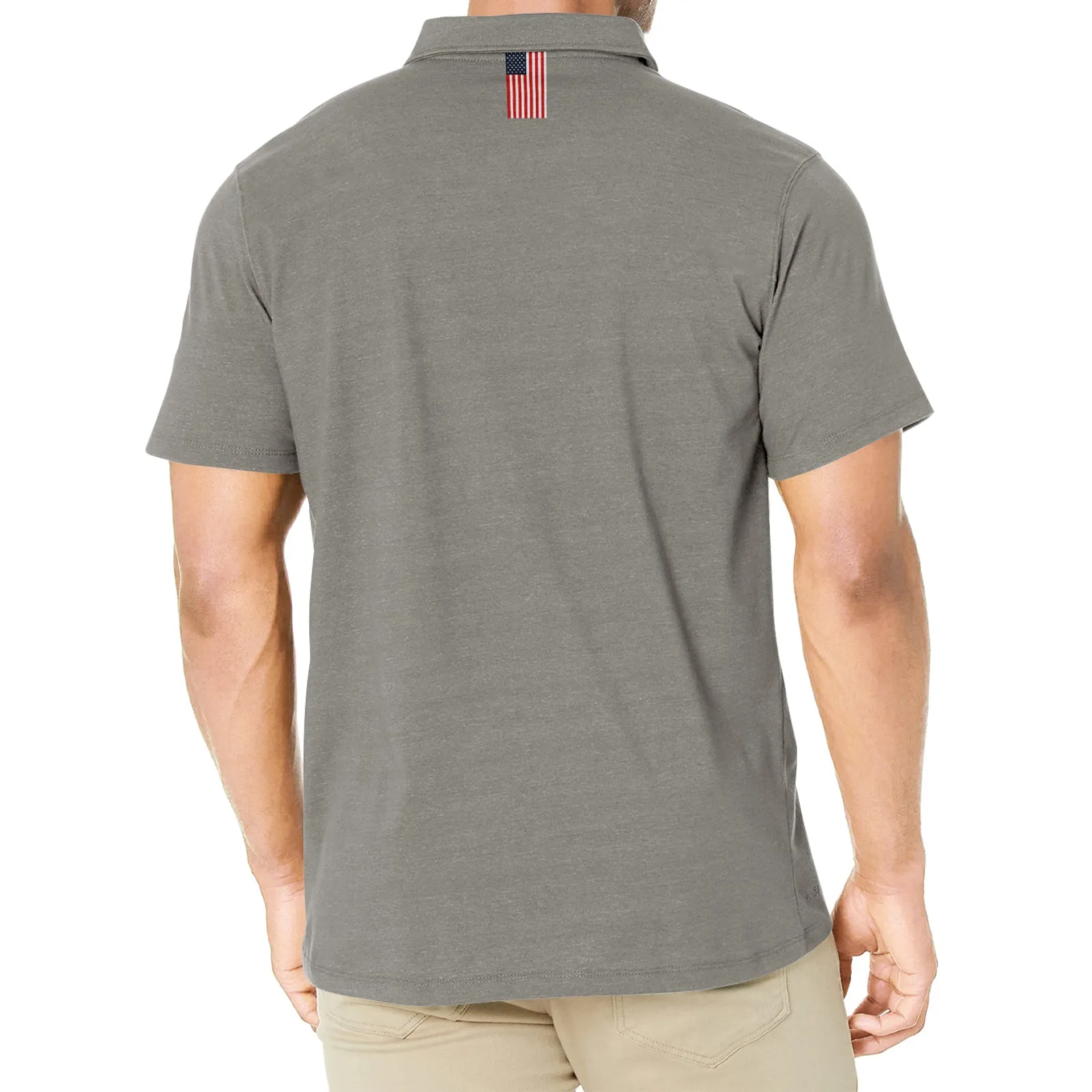 USA FLAG SPARTAN GRAPHIC POLO SHIRT