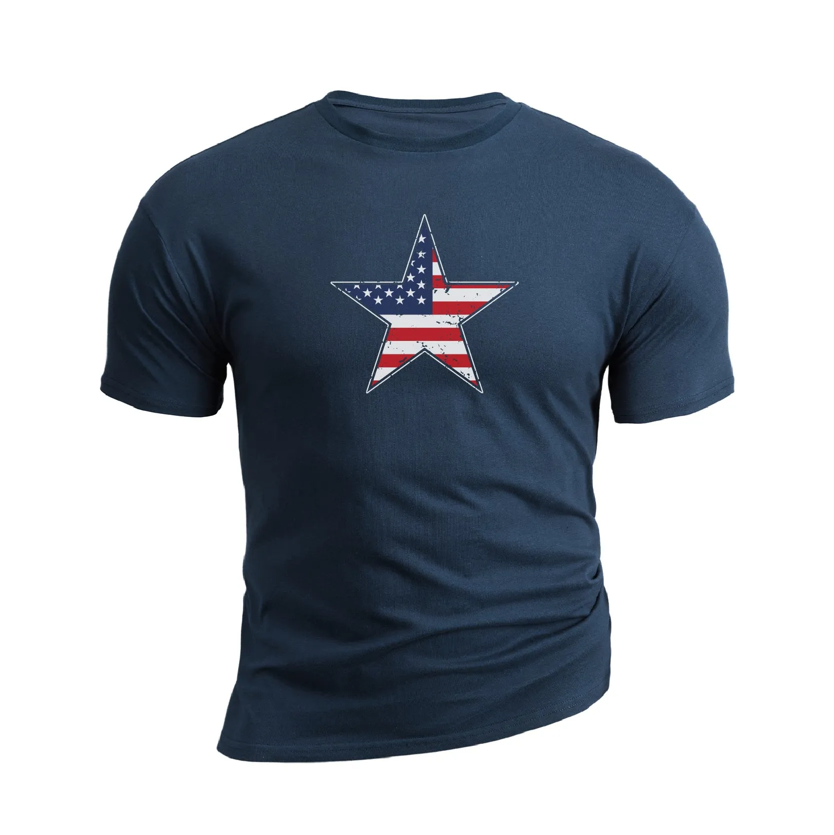 USA FLAG STAR GRAPHIC TEE