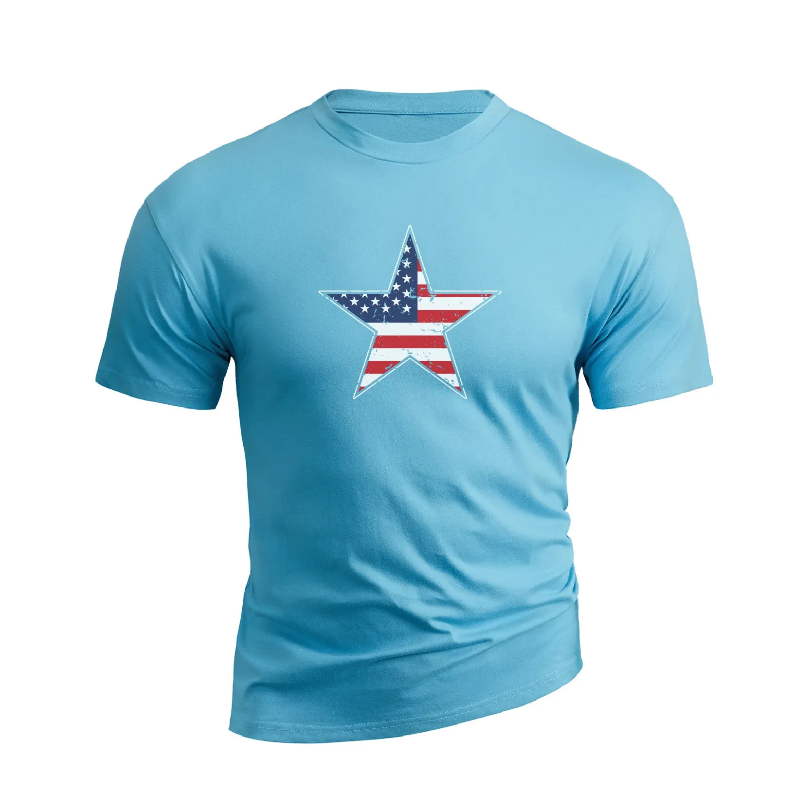 USA FLAG STAR GRAPHIC TEE