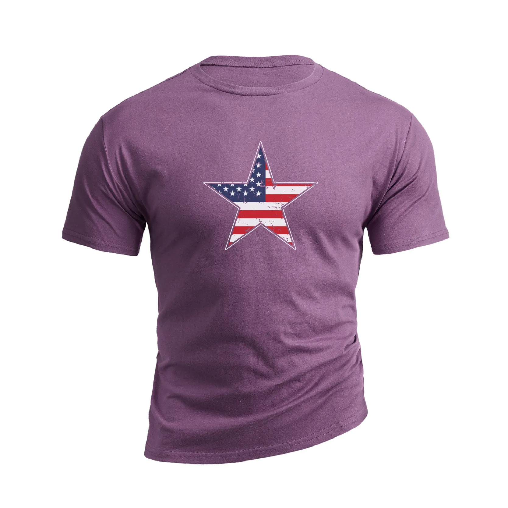 USA FLAG STAR GRAPHIC TEE