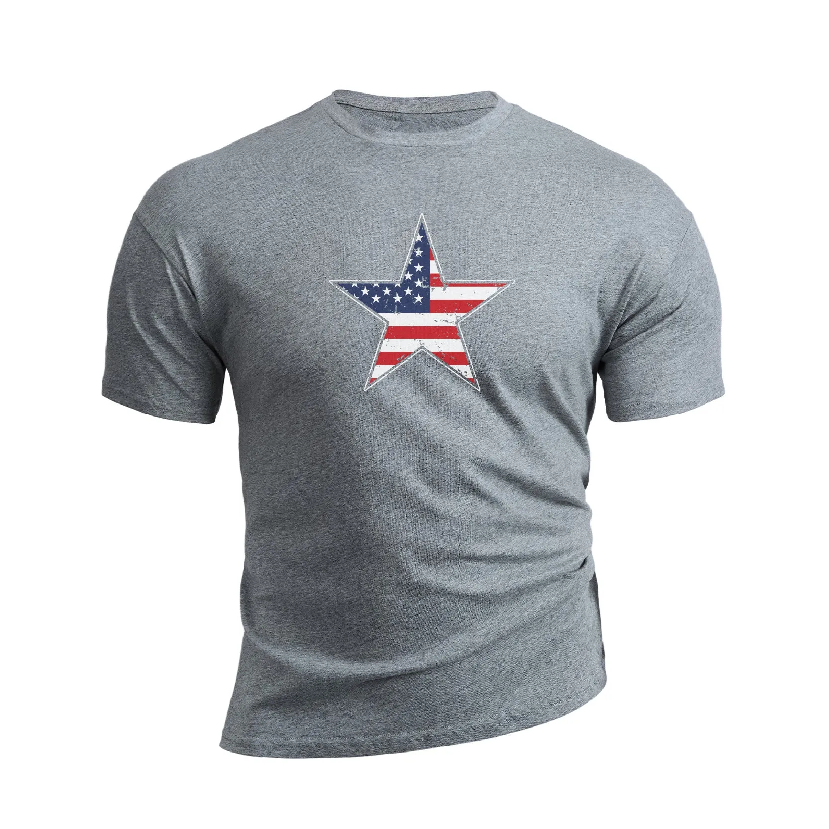 USA FLAG STAR GRAPHIC TEE