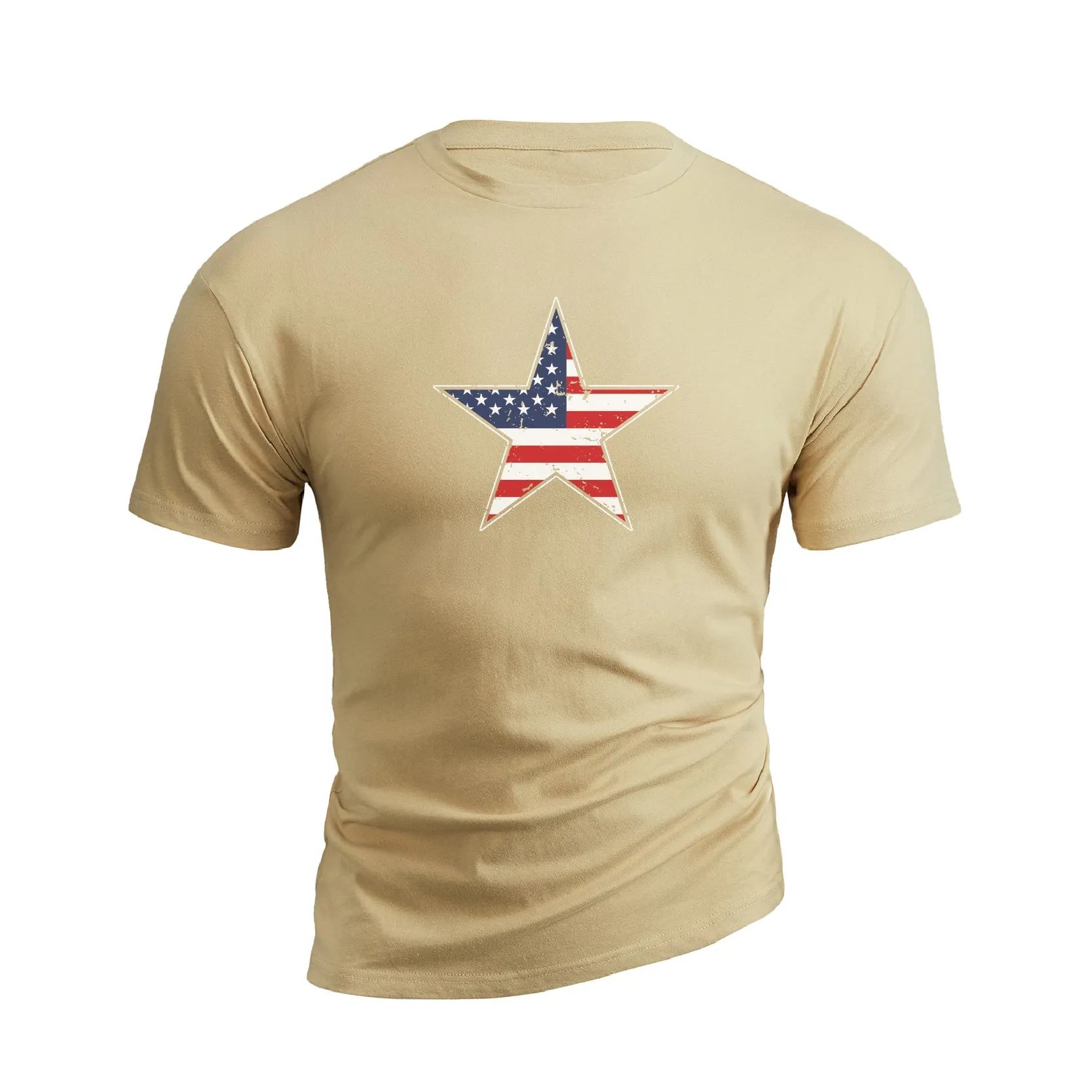 USA FLAG STAR GRAPHIC TEE