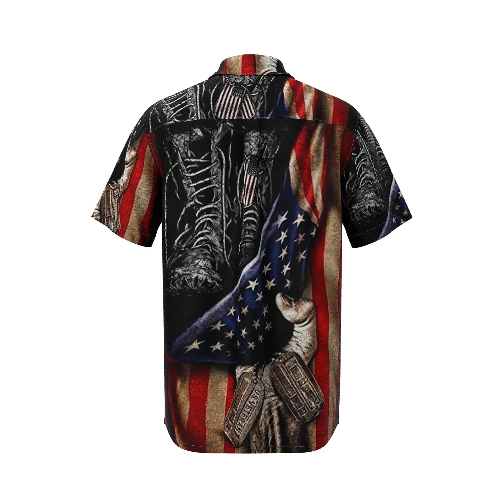 USA FLAG VETERAN PRINTED SHIRT