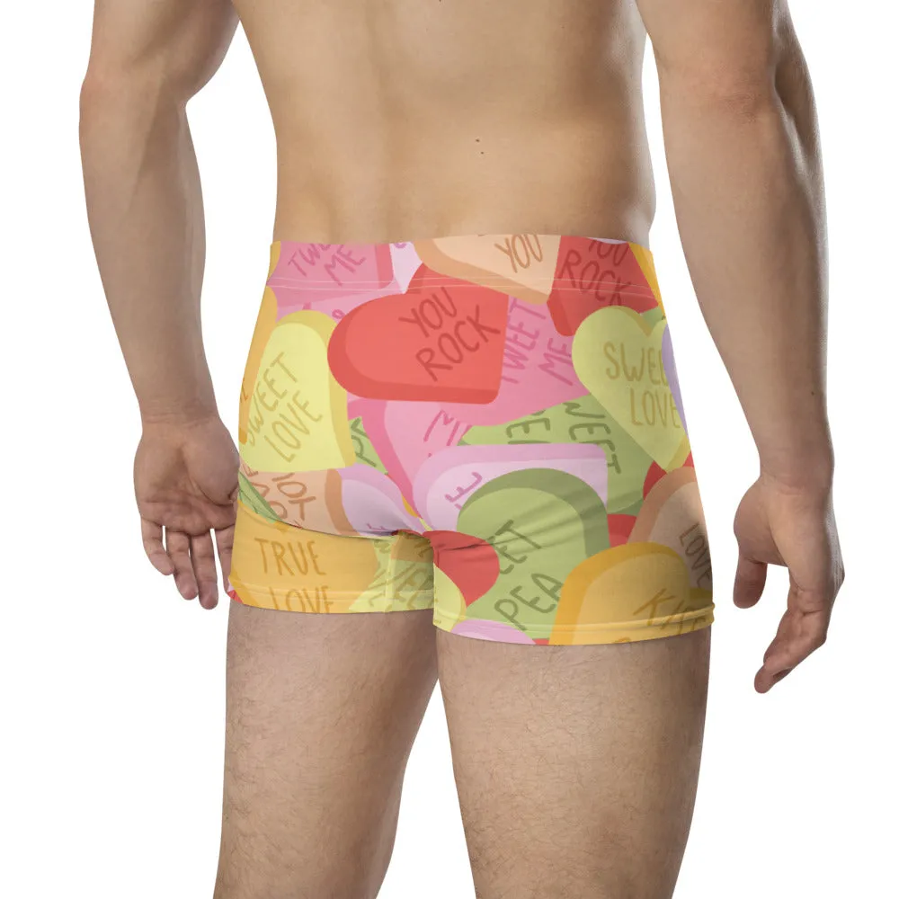 Valentine Candy Hearts - Crazy-Ass Undies - Men's Boxer Briefs