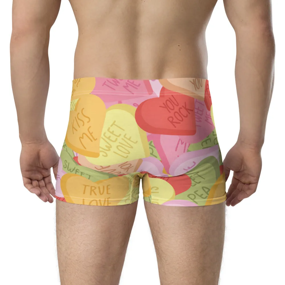 Valentine Candy Hearts - Crazy-Ass Undies - Men's Boxer Briefs