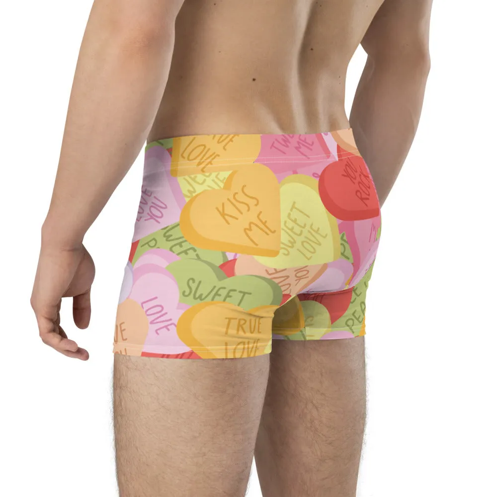 Valentine Candy Hearts - Crazy-Ass Undies - Men's Boxer Briefs