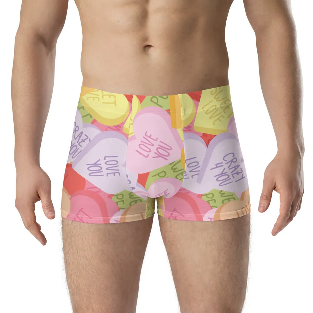 Valentine Candy Hearts - Crazy-Ass Undies - Men's Boxer Briefs