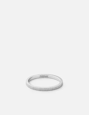 Verge Ring, Sterling Silver