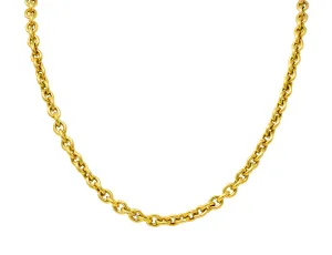 Vintage 14 Karat Yellow Gold 30 Inch Cable Chain Unisex Necklace