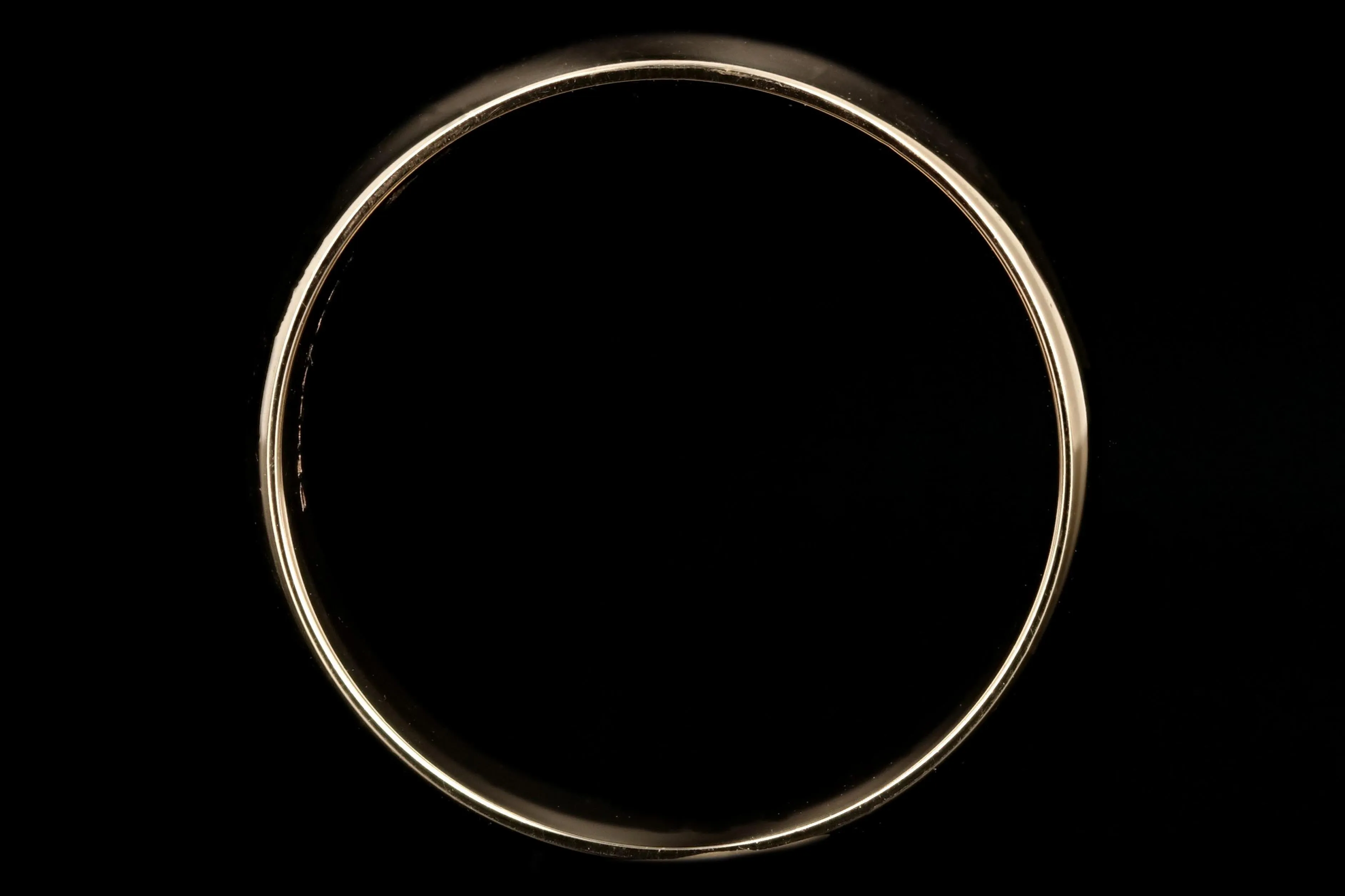 Vintage 14K Yellow Gold Mens Wedding Band