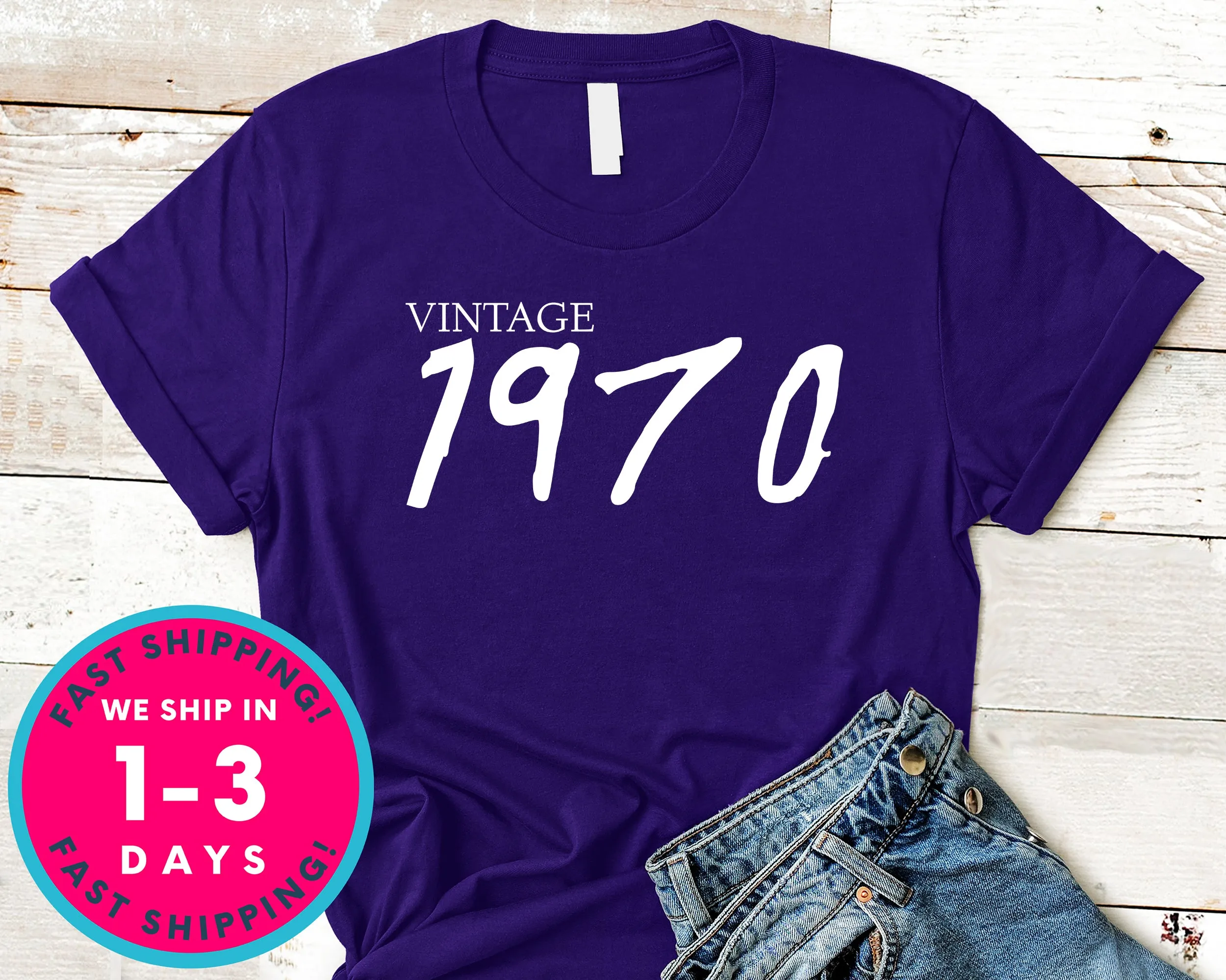 Vintage 1970 T-Shirt - Birthday Shirt