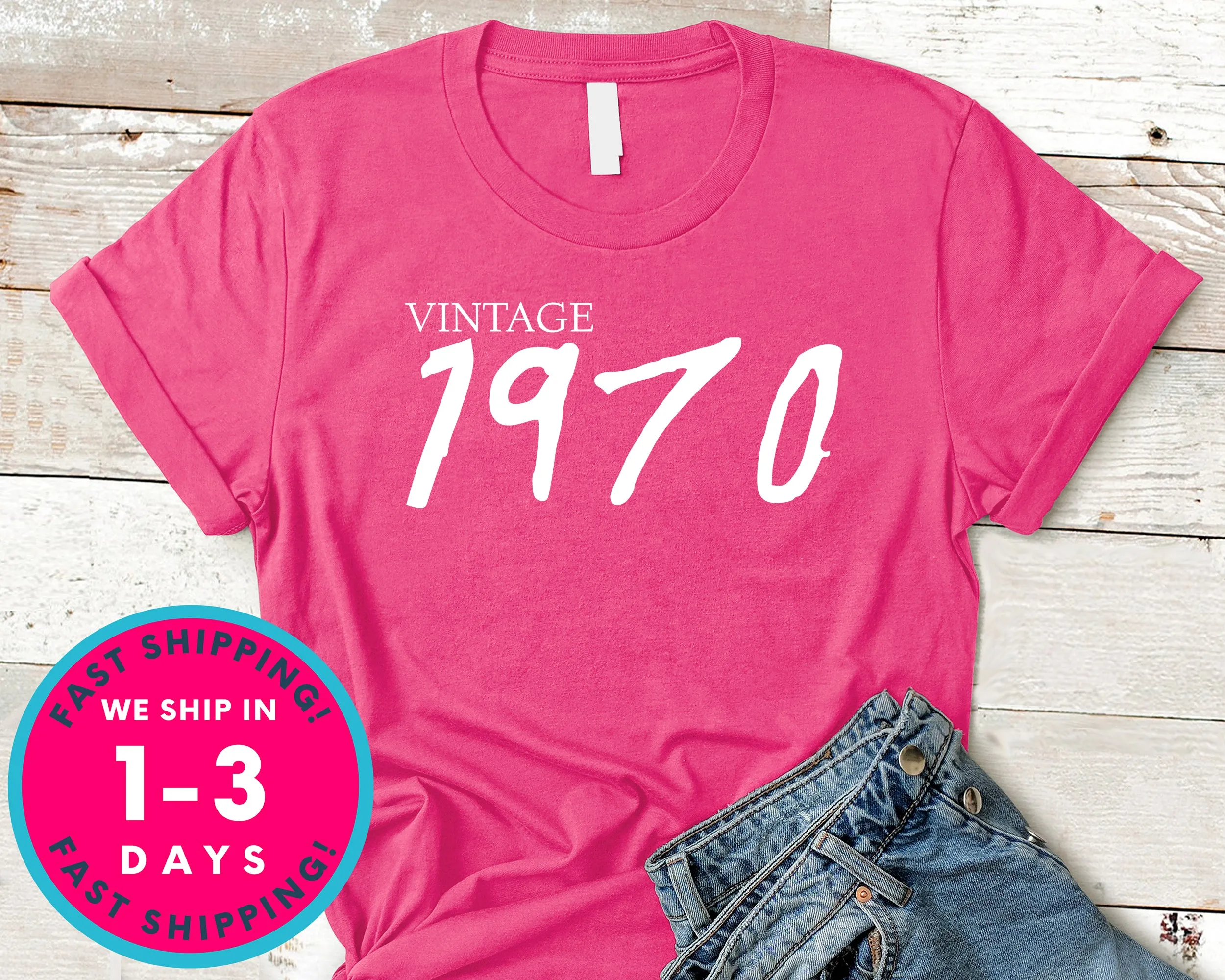 Vintage 1970 T-Shirt - Birthday Shirt