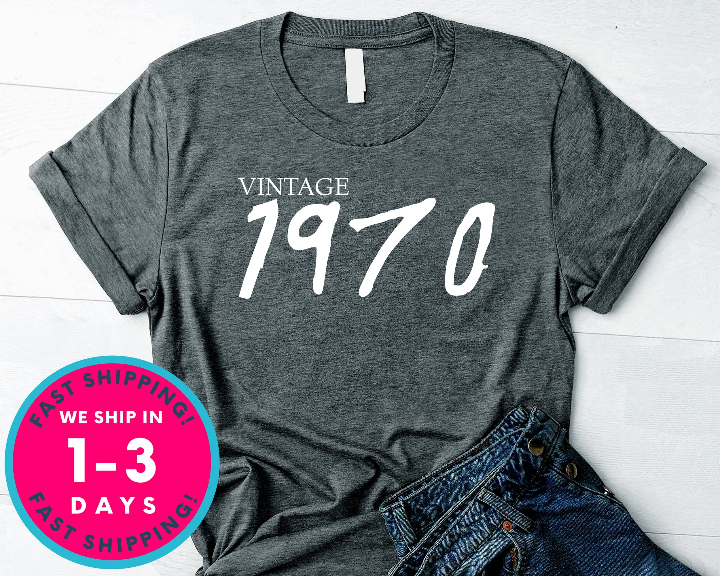 Vintage 1970 T-Shirt - Birthday Shirt