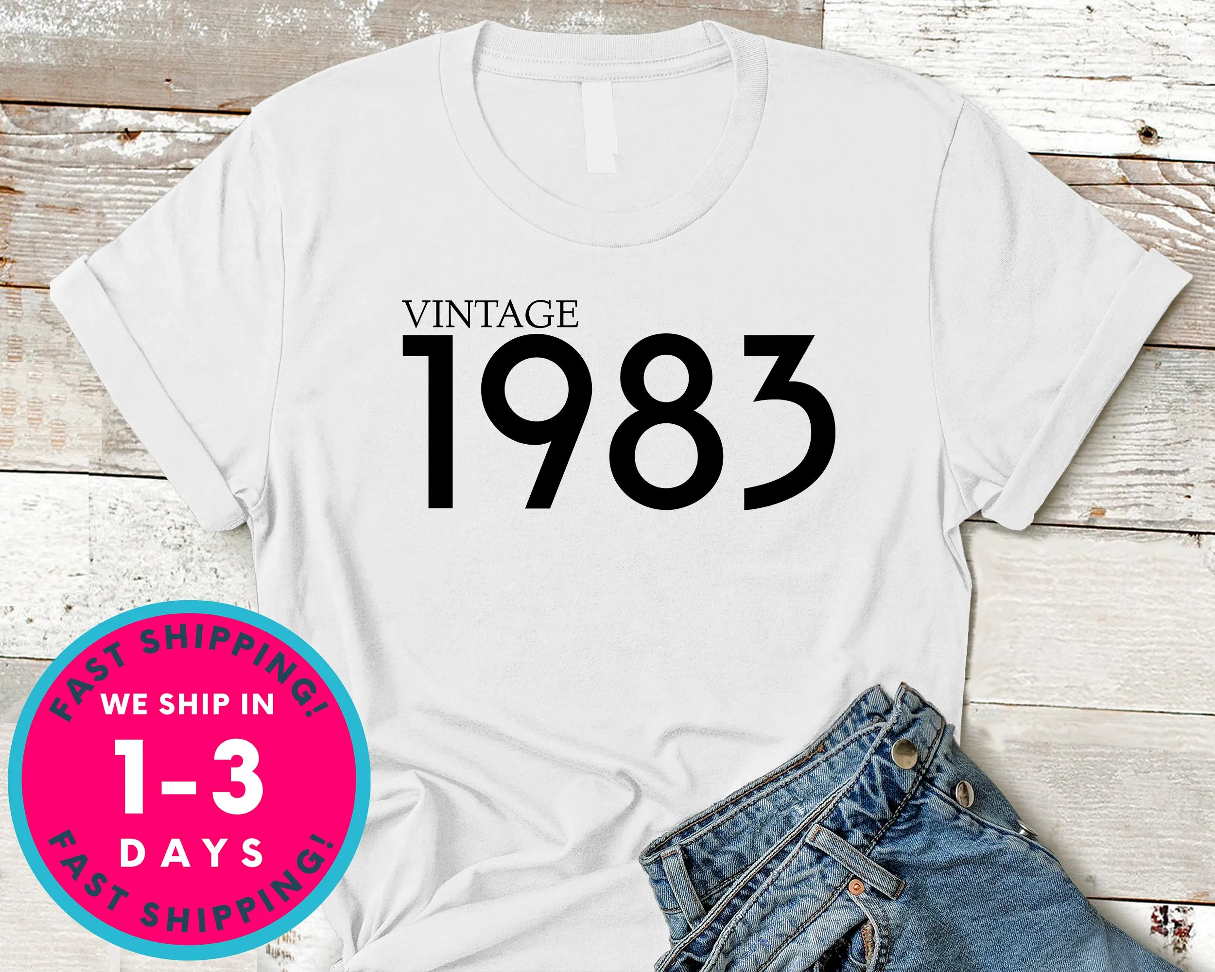 Vintage 1983 T-Shirt - Birthday Shirt