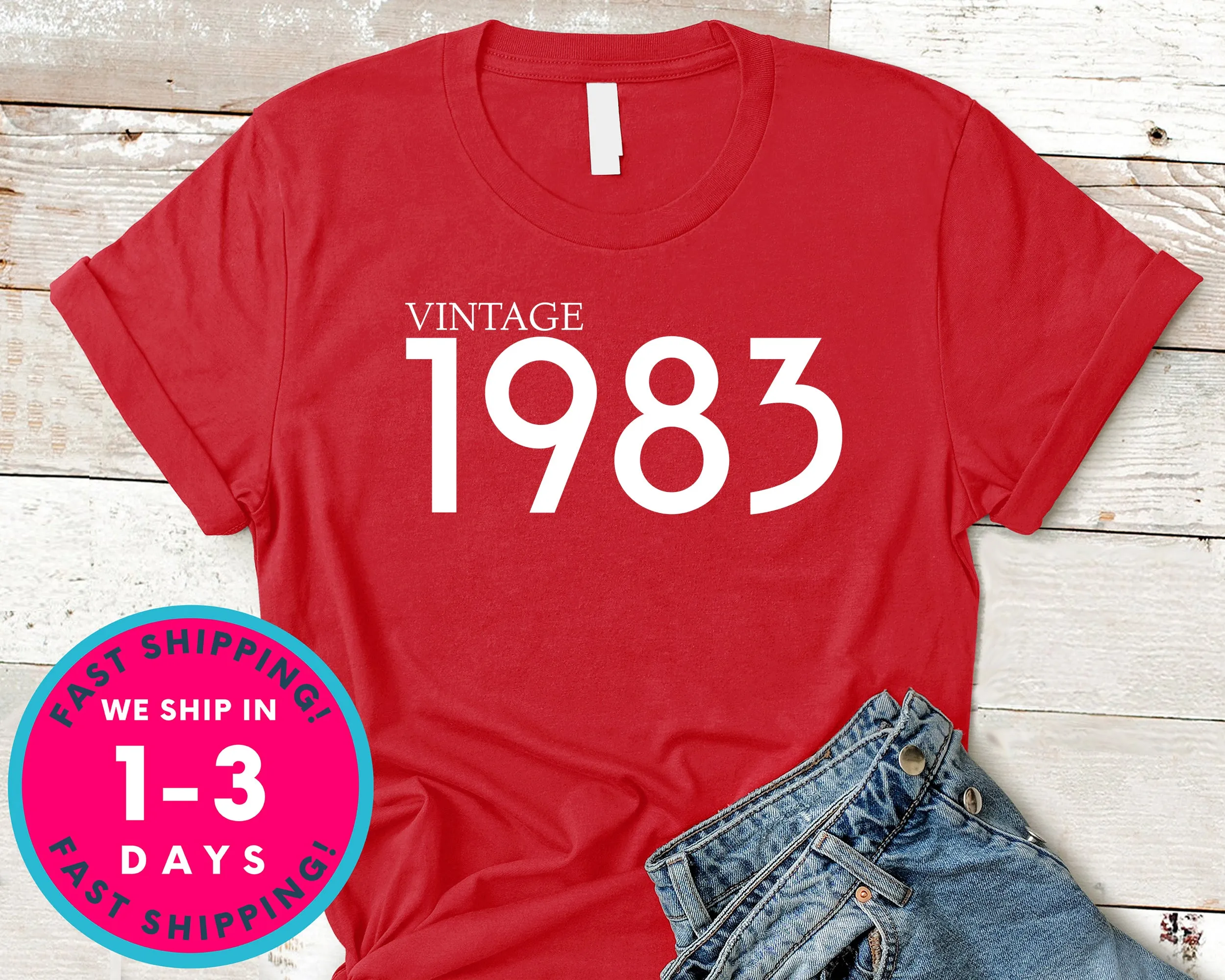 Vintage 1983 T-Shirt - Birthday Shirt