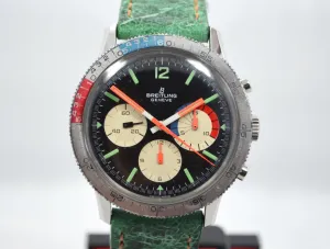 Vintage Breitling Steel Chronograph 7650 Co-Pilot Venus 178 Wristwatch 1960s