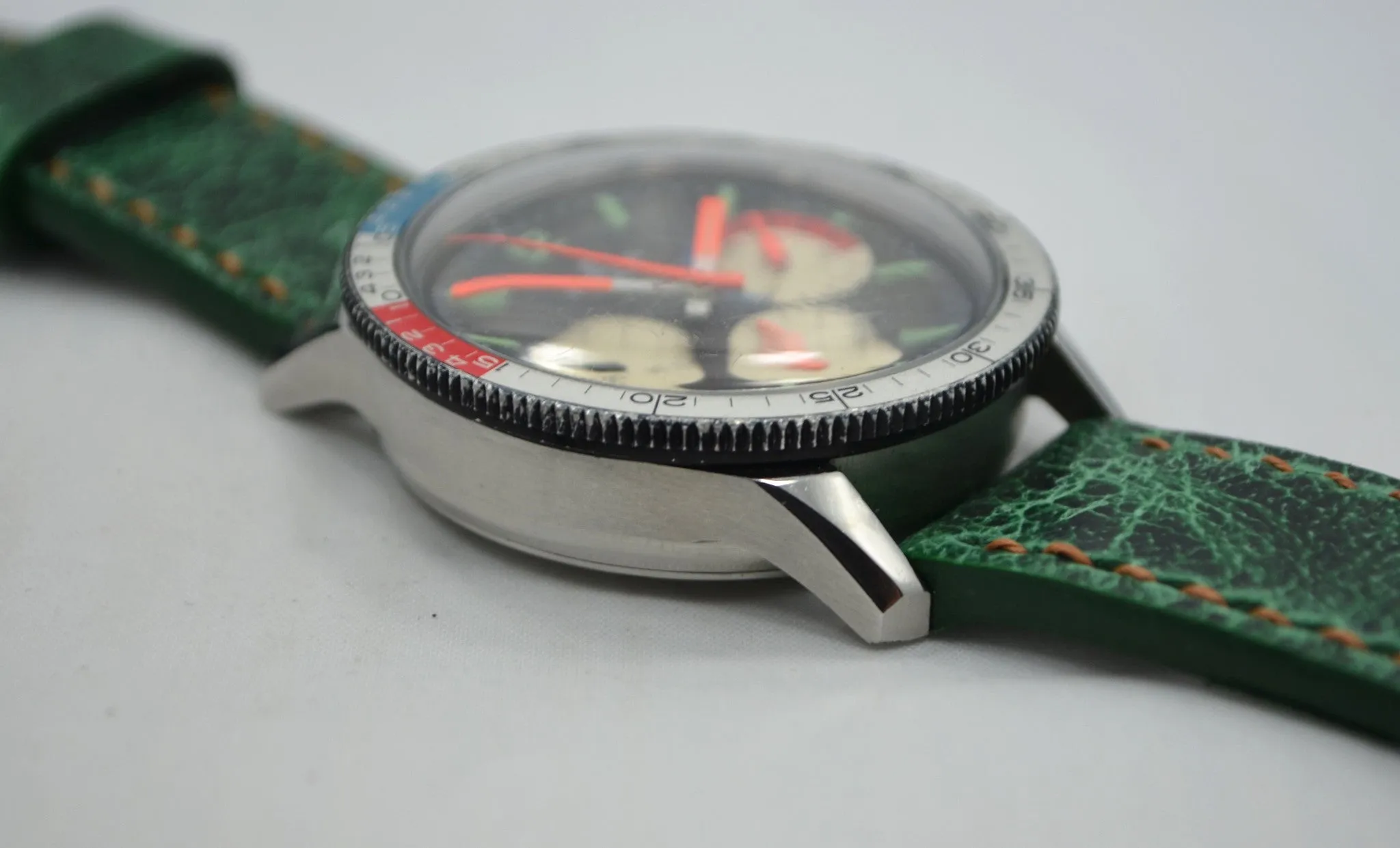 Vintage Breitling Steel Chronograph 7650 Co-Pilot Venus 178 Wristwatch 1960s