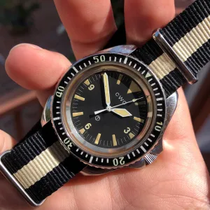 Vintage CWC Cabot Watch Company Issued Milsub Divers Automatic 0977.165 Circa 1981