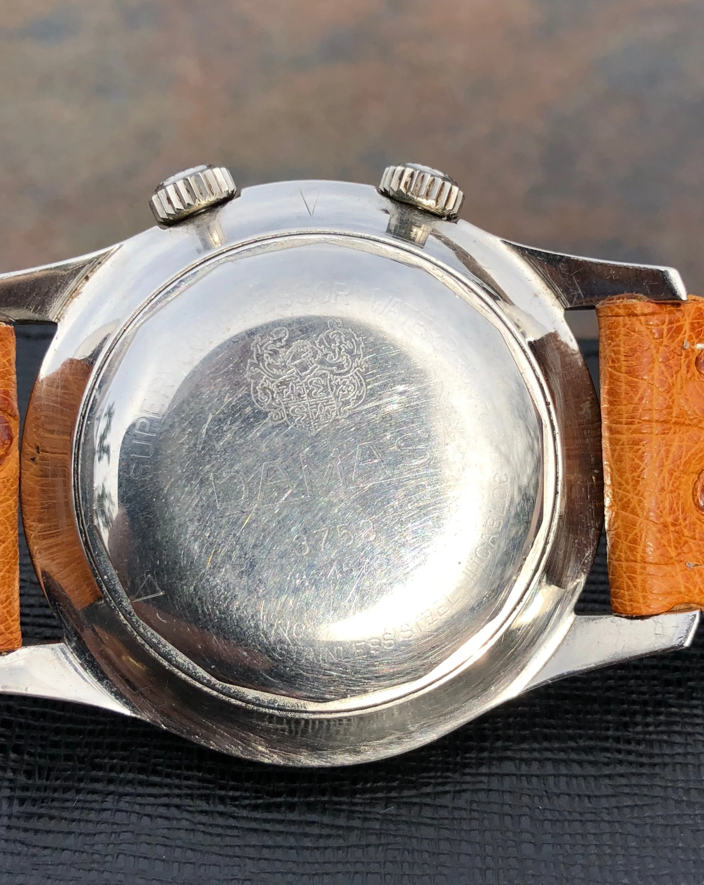 Vintage Damas Marinograf 3753 Automatic Steel Super Compressor Wristwatch Circa 1961